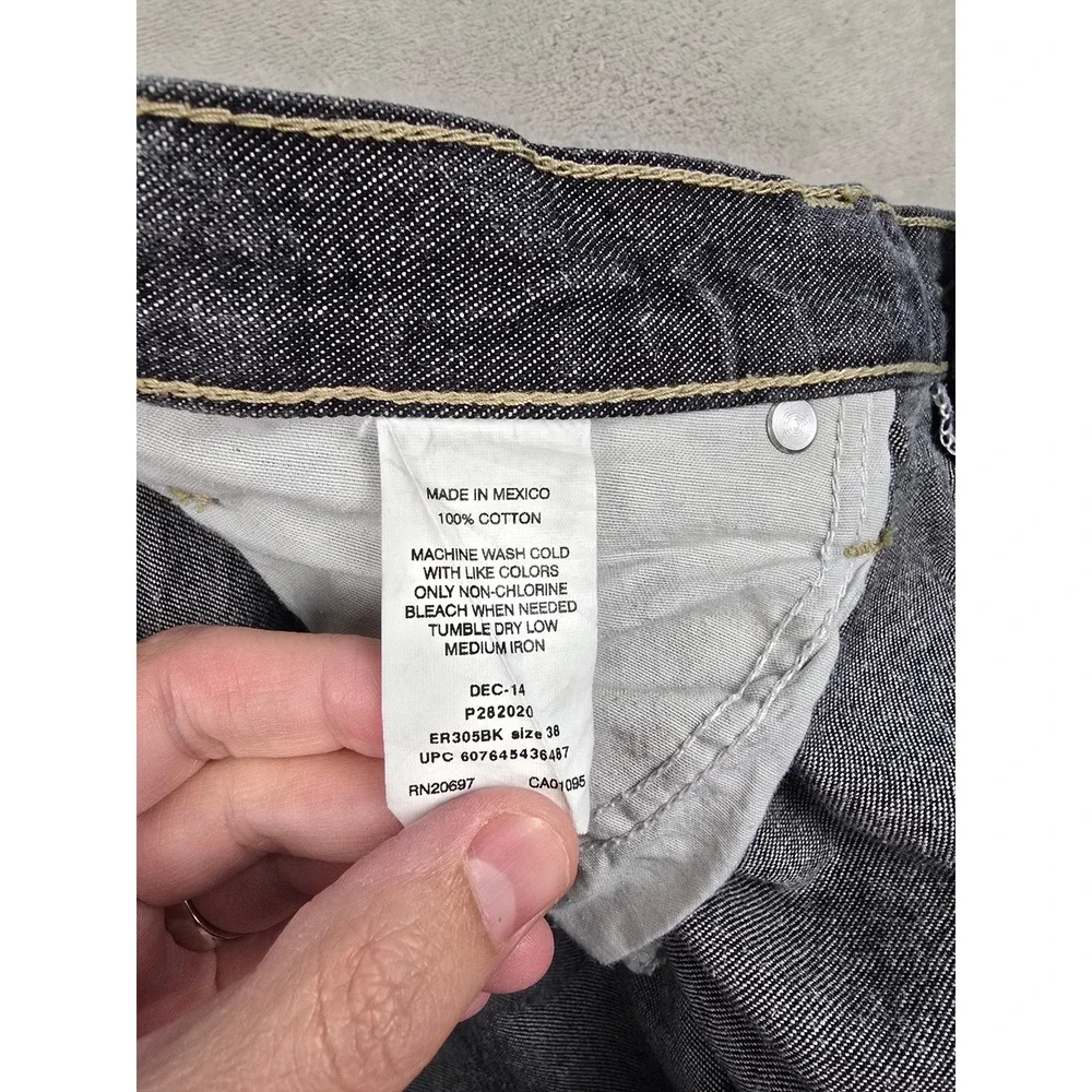 Dickies Carpenter Shorts Mens 38 Fit 37 Black Denim ER305BK Utility Workwear - Picture 6 of 9